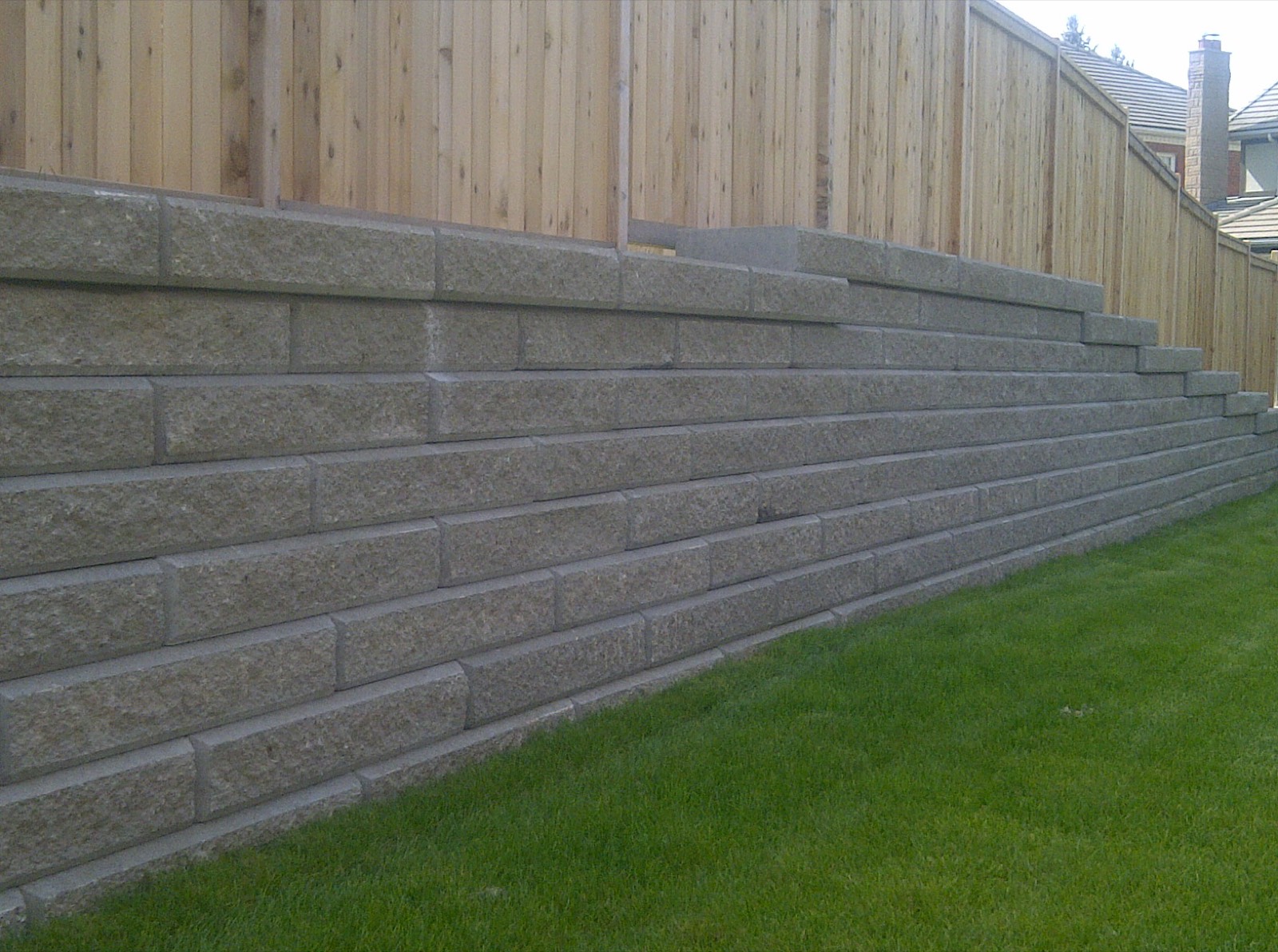Retaining wall construction