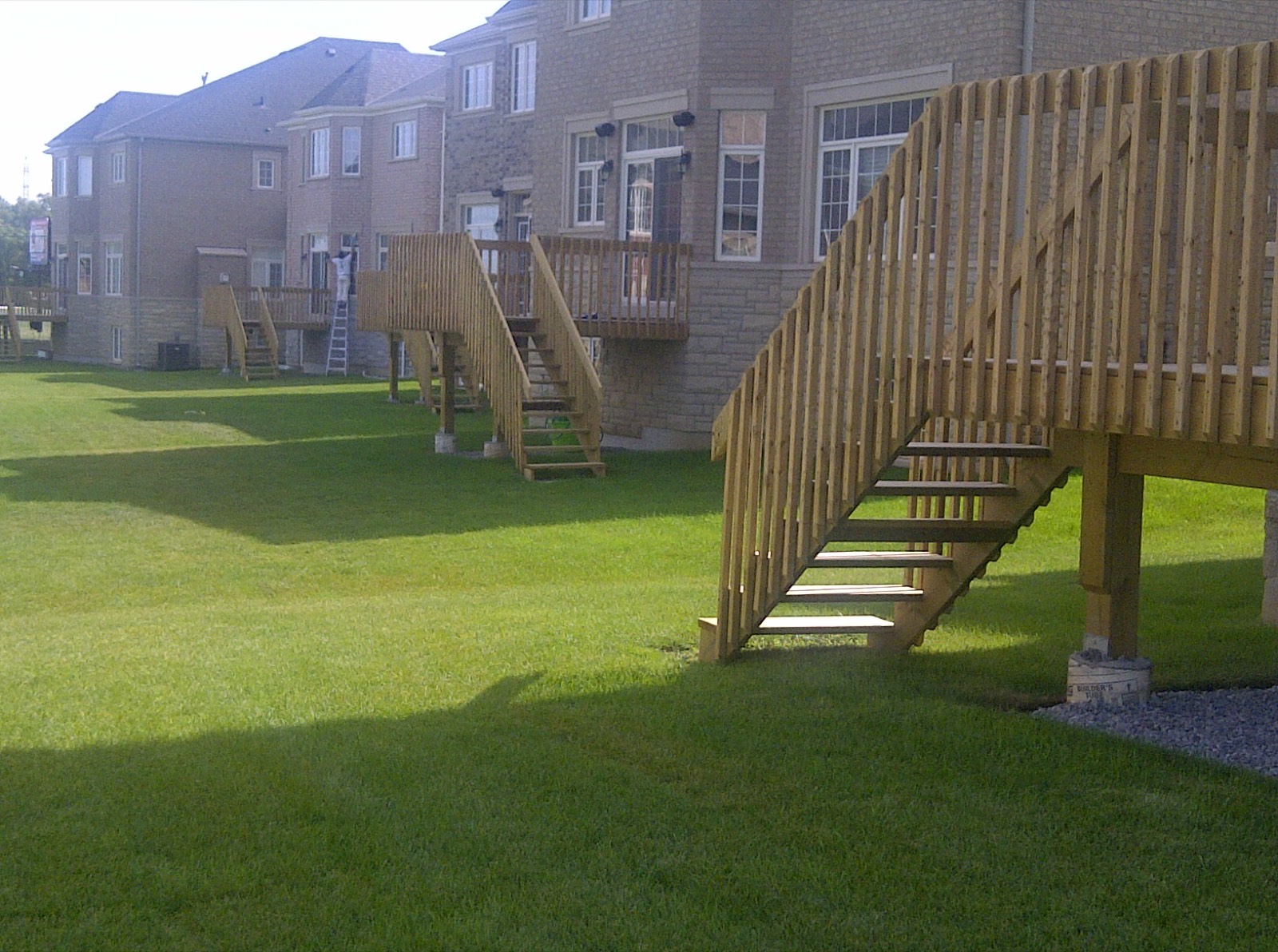 Multi-unit deck construction